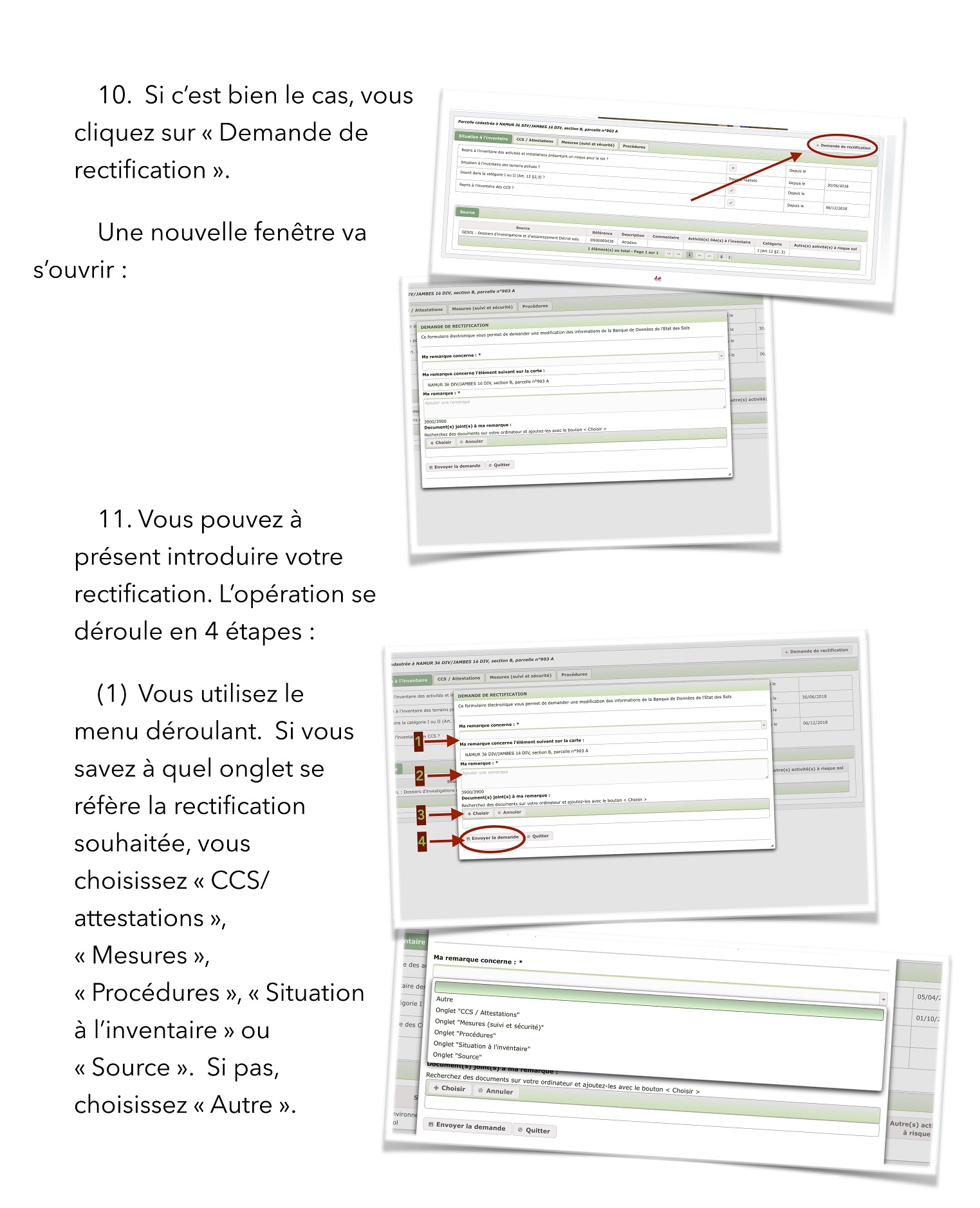Comment introduire une rectification?